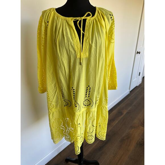Melissa Odabash - Ashley Lemon Short Caftan - XL (NWT) - Picture 5 of 12